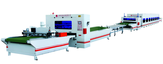 1300mtr Industrial Wood Laminating Machine For Door Panel Veneering 400-2600mtr