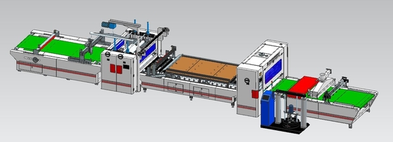 1300mm HPL Acrylic Coating Laminating Machine Auto Cutter Coating Laminating Line