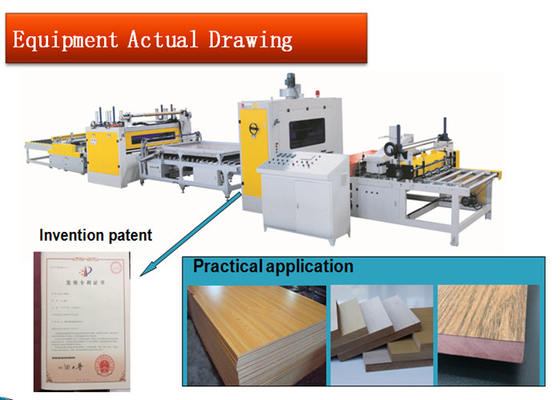 2-50mm PVC Film Coating Machine Laminating Panel PUR Laminating Line 1300mm